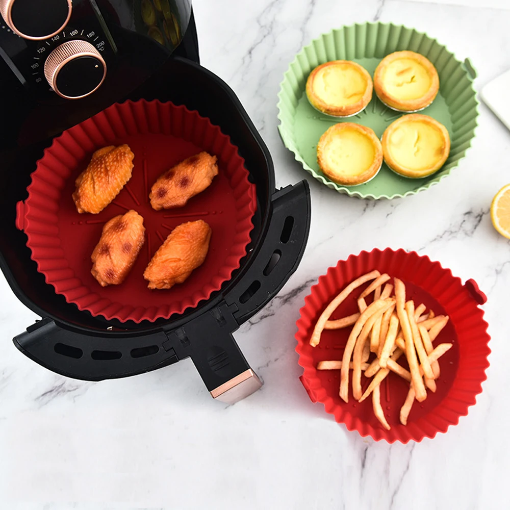 Kitchen Essentials Baking Tray - Круглая силиконовая кастрюля для фритюрницы —
