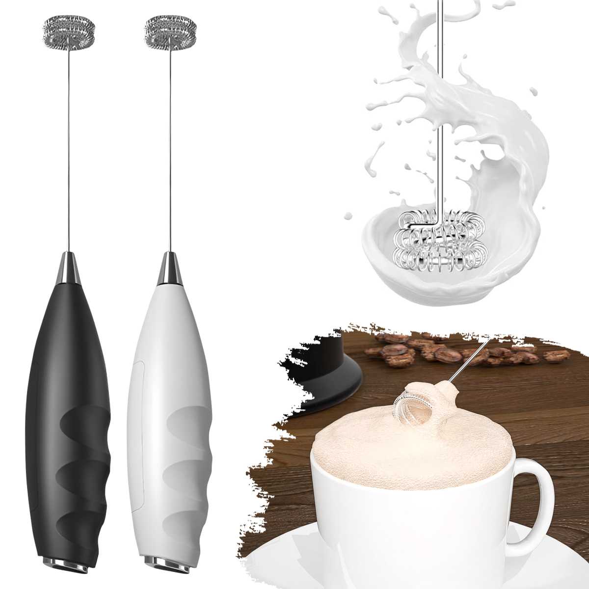 Kitchen Baking Appliances - Электрический вспениватель молока, беспроводной миксер для