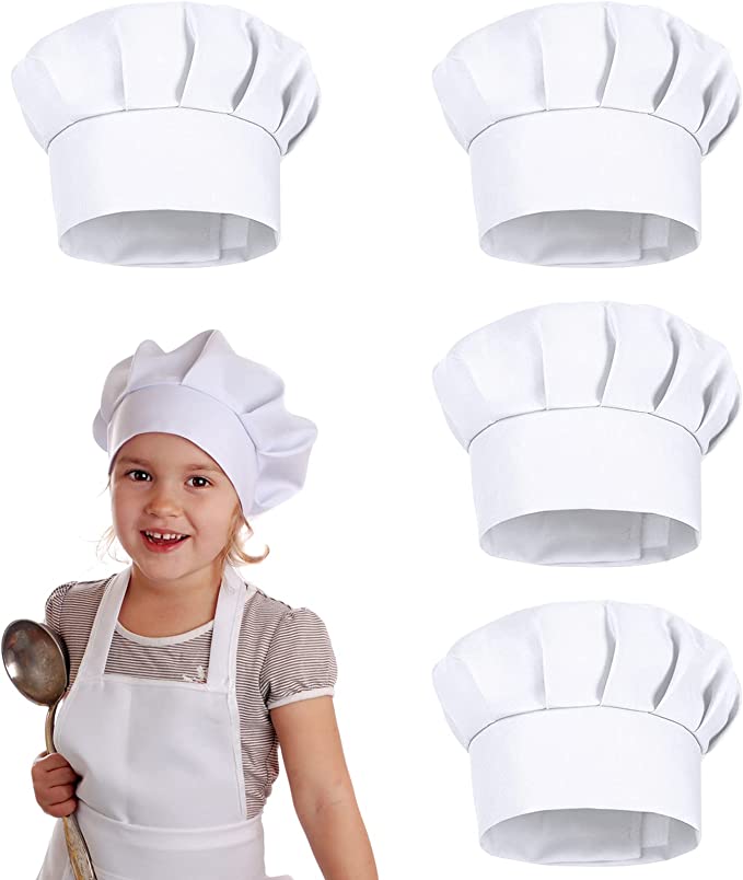Baking Kitchen Kids - Набор из 4 белых детских поварских