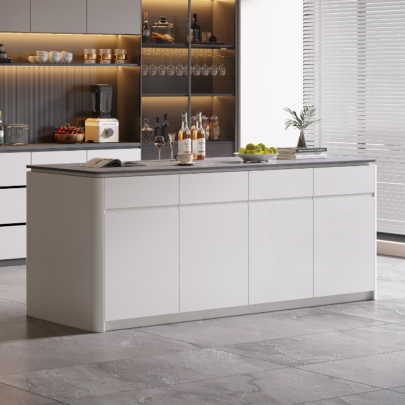 Kitchen Island Baking Table - Кухонный островной шкаф, индивидуальный светильник, роскошный