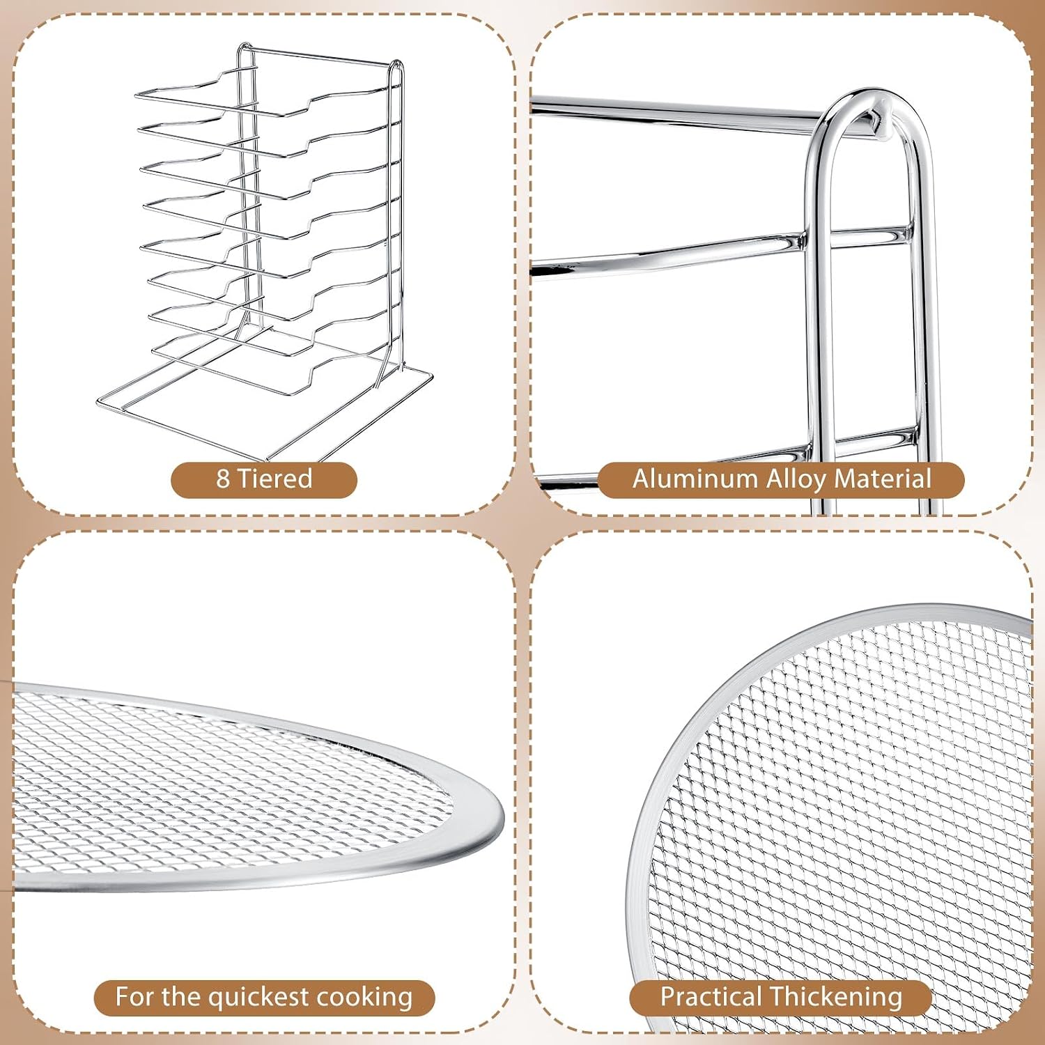 Подставка для пиццы с 8 ярусам – обзор и цена Kitchen Baking Pan Set