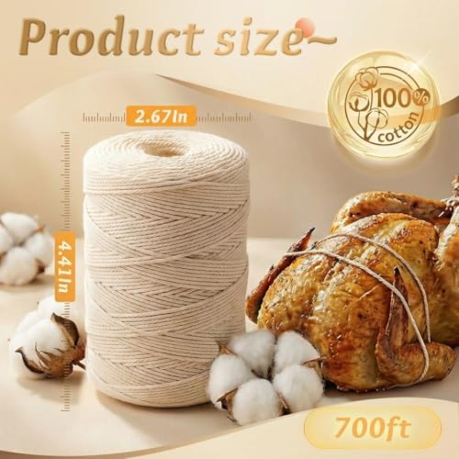 Хлопковая веревка-шпагат 2 мм, – обзор и цена Kitchen Baking Twine
