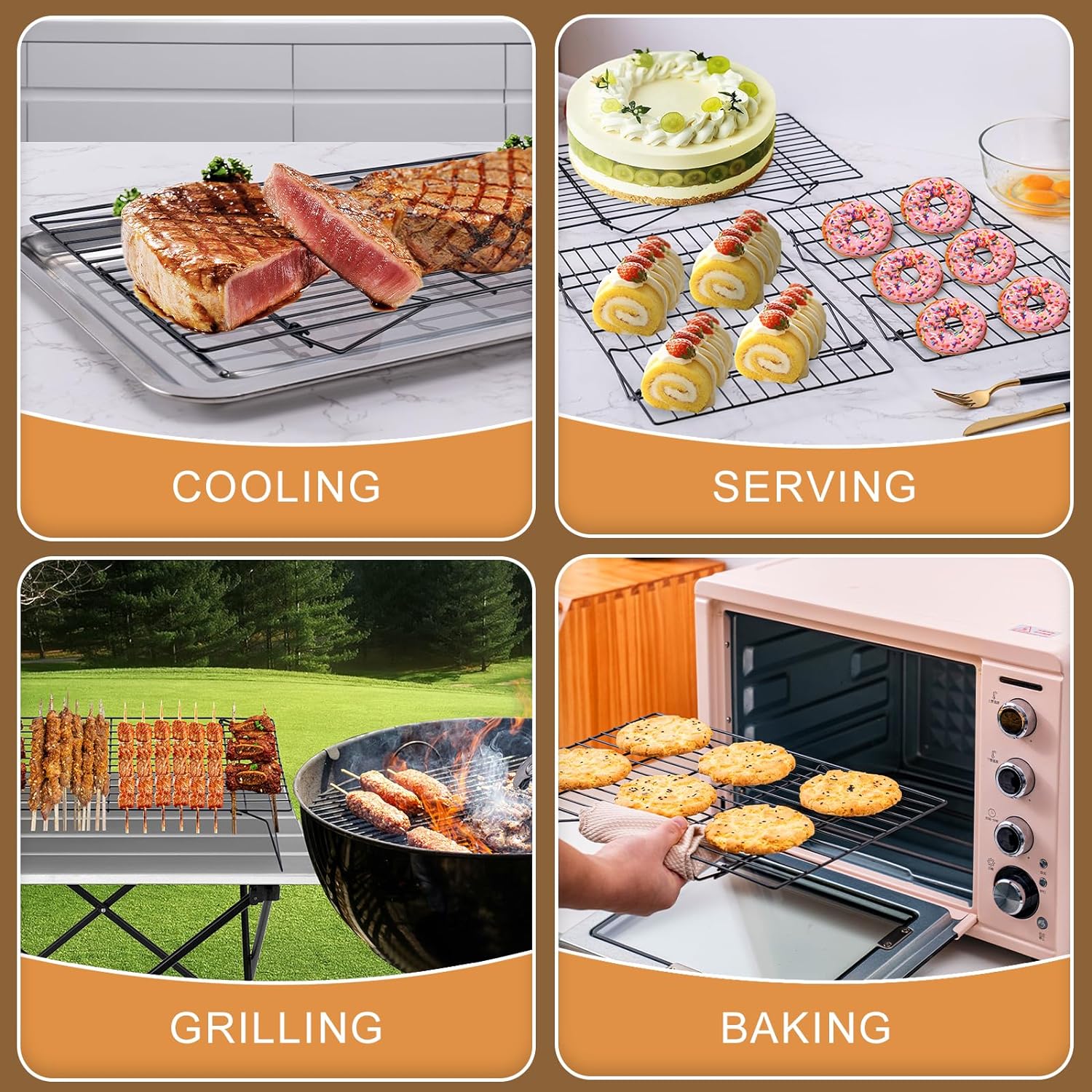 3-уровневые охлаждающие полки, – обзор и цена Kitchen Baking Supplies