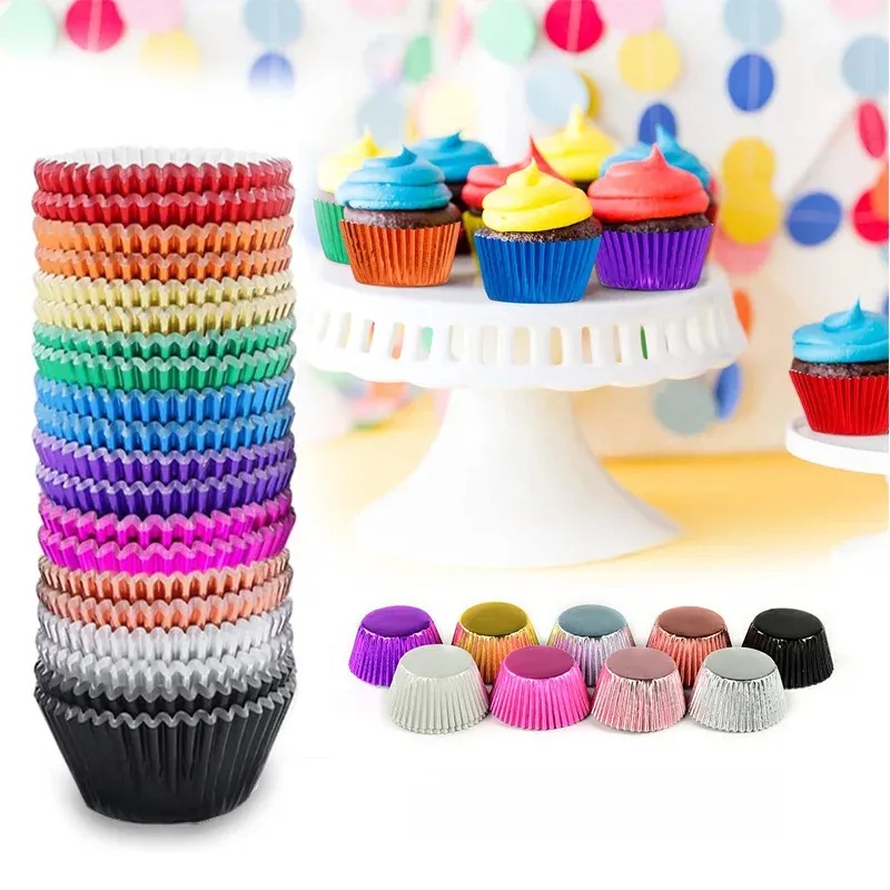 Набор из 100 золотых формочек  – обзор и цена Kitchen Baking Supplies