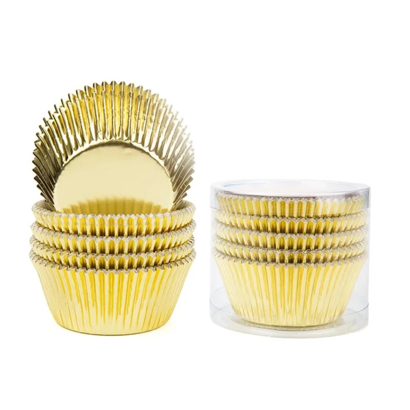 Набор из 100 золотых формочек  – обзор и цена Kitchen Baking Supplies